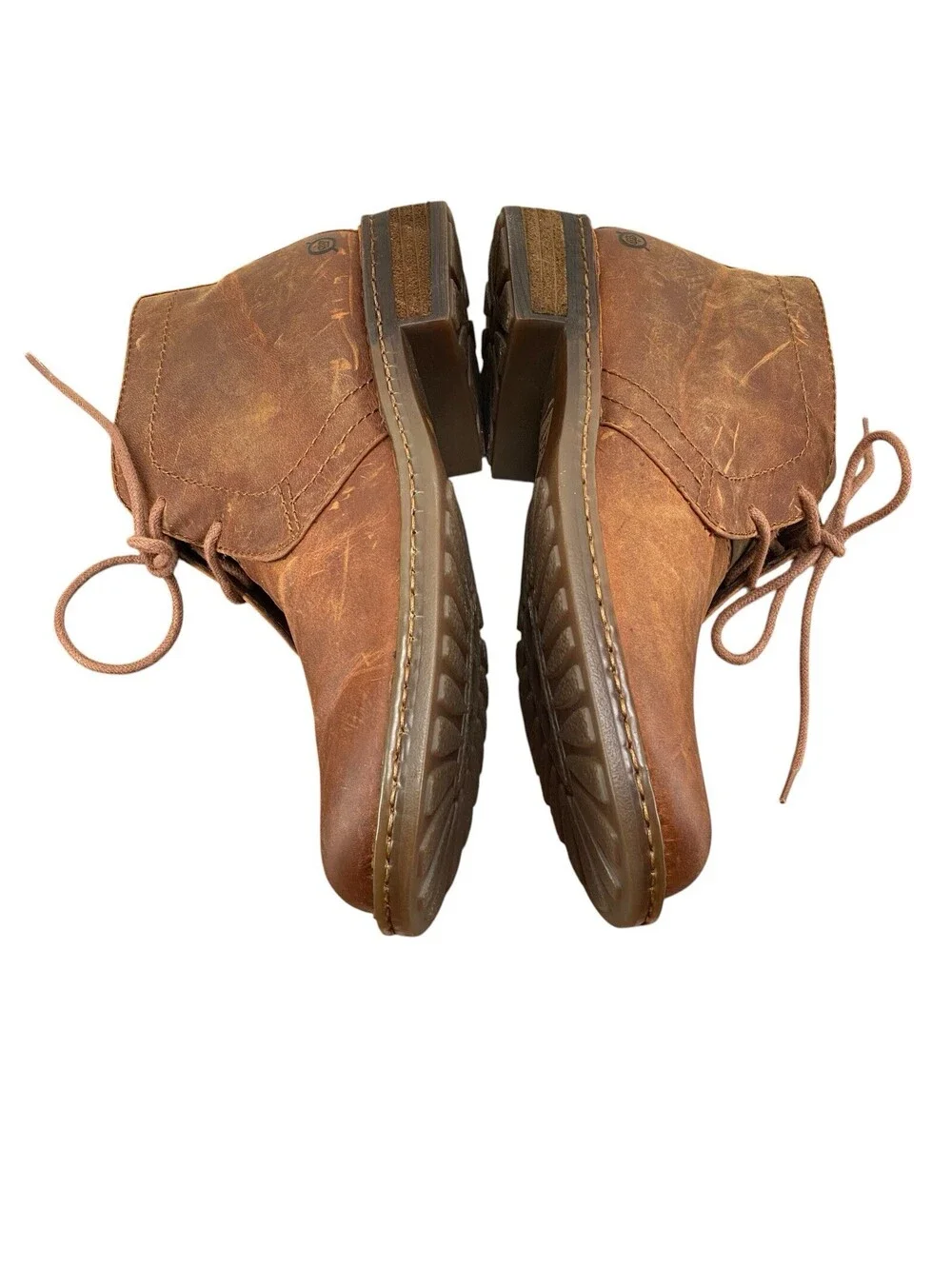 Born Nigel Chukka Boots Men’s Size 8 Brown Leather Lace Up Casual Comfort Shoes